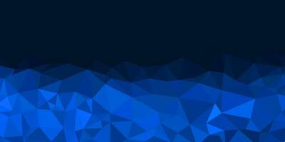 abstract blue geometric background with triangles and space for text vector