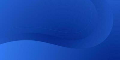 simple abstract blue wave gradient background vector