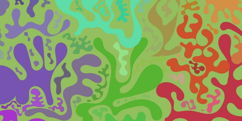 background abstract pattern with organic flowers