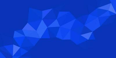 abstract blue geometric background with triangles design vector