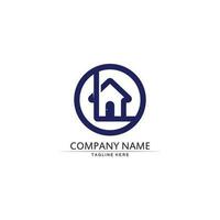 Real estate and home buildings vector logo icons template