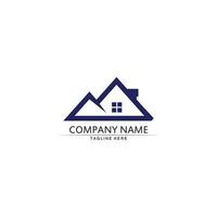 Real estate and home buildings vector logo icons template