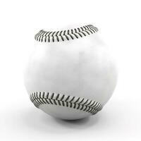 béisbol aislado en blanco fondo, generar ai foto