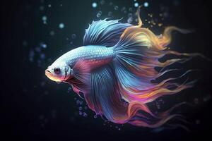 Beauty fantasy fighting fish art , photo
