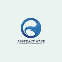 Water wave icon vector