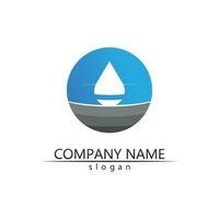 Water drop Logo Template vector
