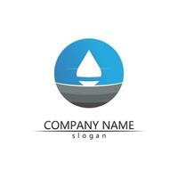 Water drop Logo Template vector