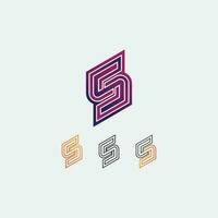 Business corporate S letter logo vector