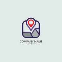 Location icon,Map logo for maps google maps, sign, route, position, symbol and vector logo