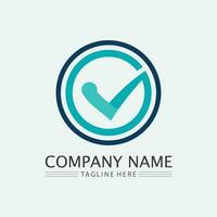 Checklist check mark logo vector or icon. Tick symbol in green color illustration. Accept okey symbol for approvement or cheklist design