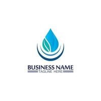 Water drop Logo Template vector