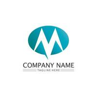 M Letter Logo Template vector