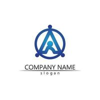 A Letter Logo Template vector