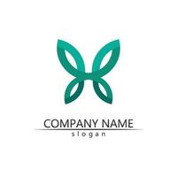 Tree leaf vector and green logo design friendly concept