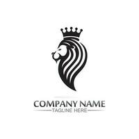 logotipo de la corona logotipo del rey logotipo de la reina, princesa, plantilla vector icono ilustración diseño imperial, real y exitoso logotipo empresarial