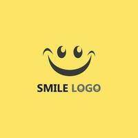 icono de sonrisa, sonrisa, diseño de logotipo vectorial, emoticonos felices, diseño divertido y felicidad de emoji vectorial vector