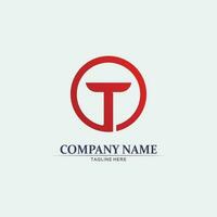 T letter, T logo vector font alphabet design and icon T