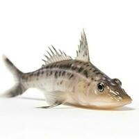 Corydoras catfish isolated on white background, generate ai photo