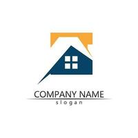 Real estate and home buildings vector logo icons template