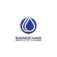 Water drop Logo Template vector