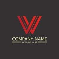 V Letter Logo Template vector