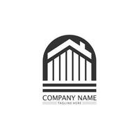 Real estate and home buildings vector logo icons template