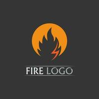 fuego logo e icono, elemento llameante caliente vector llama ilustración diseño energía, cálido, advertencia, signo de cocina, logo, icono, luz, potencia calor