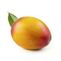 mango isolated on white background, clipping path, full depth of field, generate ai photo