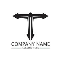 letter T logo image and font T design graphic  vector