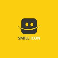 icono de sonrisa, sonrisa, diseño de logotipo vectorial, emoticonos felices, diseño divertido y felicidad de emoji vectorial vector