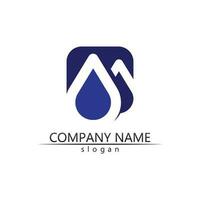 Water drop Logo Template vector