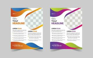 The Best Corporate Flyer ochure, magazine cover template. Modern green leaf, environment design.  Business brochure flyer design layout template with background, vector eps10. Nature flyer.