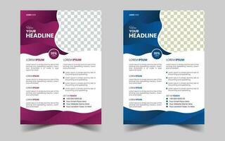 The Best Corporate, Medical, Admission, Travel Flyer Design Template. Abstract vector layout background set. For art template design, list, front page. Business brochure flyer design layout template.