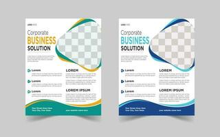 The Best Corporate Flyer ochure, magazine cover template. Modern green leaf, environment design.  Business brochure flyer design layout template with background, vector eps10. Nature flyer.