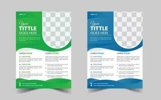 The Best Corporate, Medical, Admission, Travel Flyer Design Template. Abstract vector layout background set. For art template design, list, front page. Business brochure flyer design layout template.