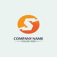 logotipo de la letra s corporativa empresarial vector