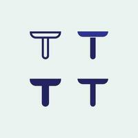 T letter, T logo vector font alphabet design and icon T