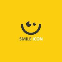 icono de sonrisa, sonrisa, diseño de logotipo vectorial, emoticonos felices, diseño divertido y felicidad de emoji vectorial vector