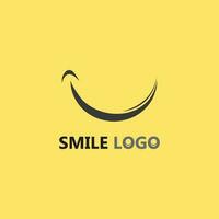 icono de sonrisa, sonrisa, diseño de logotipo vectorial, emoticonos felices, diseño divertido y felicidad de emoji vectorial vector