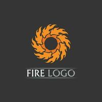 fuego logo e icono, elemento llameante caliente vector llama ilustración diseño energía, cálido, advertencia, signo de cocina, logo, icono, luz, potencia calor