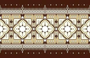 geometric and mandala ethnic fabric pattern for cloth carpet wallpaper background wrapping etc. vector