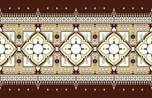 geometric and mandala ethnic fabric pattern for cloth carpet wallpaper background wrapping etc. vector