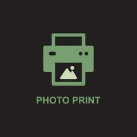 photo print icon vector illustration