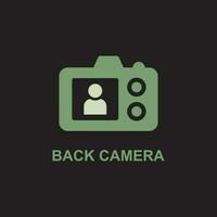 back camera icon vector illustration