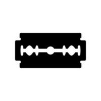 Razor blade vector isolated on white background