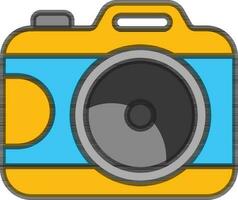 Flat Style Digital camera icon or symbol. vector