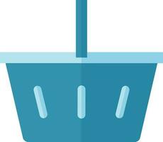 Shopping basket icon in blue color. vector