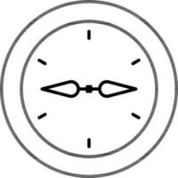 Compass icon or symbol in black line art. vector