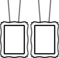 Scapular icon or symbol in line art. vector