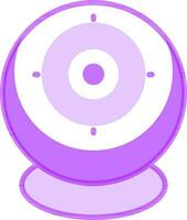 Web camera icon in purple and white color. vector